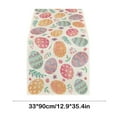 thumbnail image 3 of EGNMCR Easter Table Runner Easter Eggs Linen Printed Table Flag Easter Restaurant Decoration 4 Sizes Available - Spring/Summer, 3 of 6