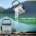 thumbnail image 2 of Large Capacity Foldable EVA Fishing Bucket - Square Transparent Design, No Side Pocket, Portable Water/Fish Container with Carrying Rope, Space-Saving Outdoor Storage Solution for Angling, 2 of 6