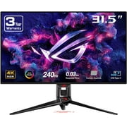 ASUS ROG Swift 32" 4K OLED Gaming Monitor(PG32UCDMR)-UHD (3840 x 2160), QD-OLED, 240 Hz, 0.03ms, FreeSync Premium Pro & G-Sync Compatible DCI-P3 99%, True 10-bit, 90W USB-C