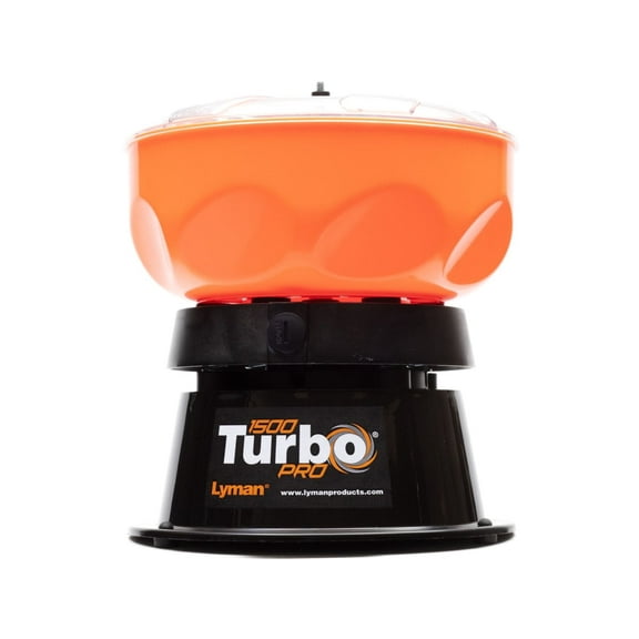Lyman Turbo 1500 Pro Tumbler, 115V, Black/Orange