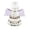 B003- Purple, variant on Home Decor, Glass Tabletop Christmas Ornaments, Statues for Home Decor, Seasonal Home Decor, 2.5X2.5 Inch Faceted Crystal Guardian Angel Figurine with Bright Yellow Wings, Compact