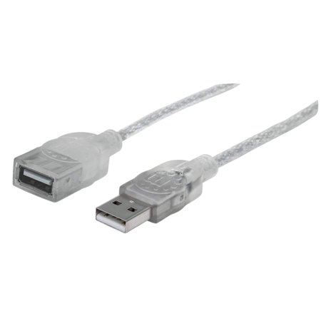 UPC: 0766623336314 | Hi-Speed USB Extension Cable USB 2.0  Type-A Male to Type-A Female  480 Mbps  6 ft.  Translucent Silver