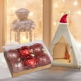 thumbnail image 5 of Hvmvliv Christmas Ornaments 6Pc 3.12inch Clear Christmas Tree Balls Decorations Transparent Painted Shatterproof Xmas Balls Hanging Boxed for Christmas Tree Pendant Red, 5 of 5