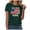 Dark Green, variant on Leey-World 250 Anniversary Shirt Women American Flag T-Shirt July 4th Graphic Tee 4th Of July Shirts Women(Dark Gray,L)