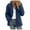 Blue*1, variant on CFLVAEK Womens Soft Polar Fleece Jackets Plus Size Long Sleeve Thick Jacket Warm Winter Hiking Coat Solid Color Zip Up Outwear Black XXXXXL