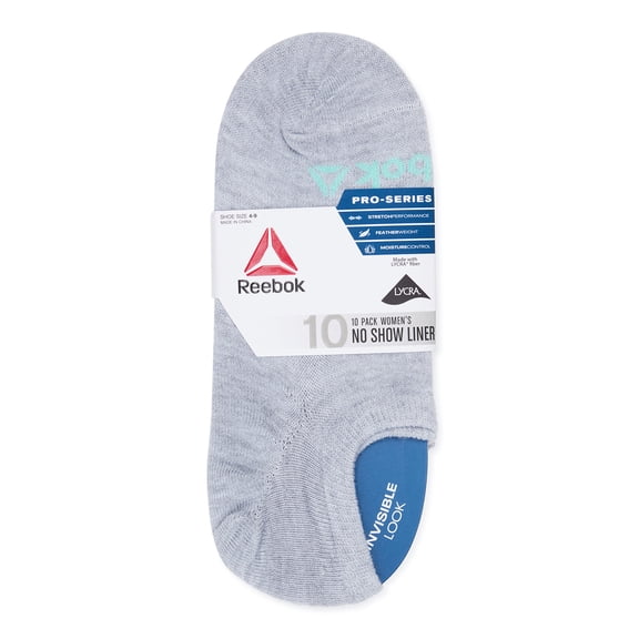 Reebok Women's Performance Lightweight Liner Socks, 10-Pack