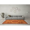 thumbnail image 3 of Ahgly Company Indoor Rectangle Oriental Orange Modern Area Rugs, 8' x 12', 3 of 4