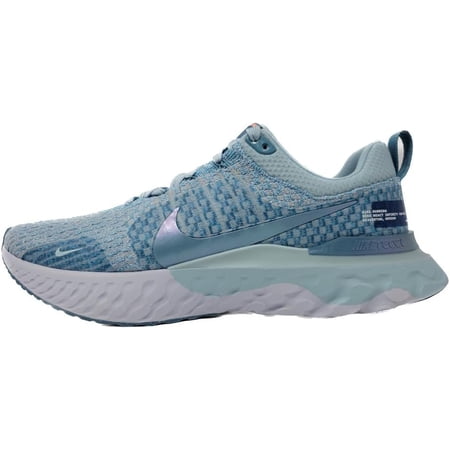 Nike Men's React Infinity Run Flyknit 3 Running Shoes, Ocean Bliss Noise Aqua Football Grey, Size 11.5