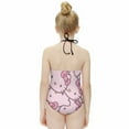 thumbnail image 2 of Hello Kitty Girls One Piece Swimsuits Hawaiian Summer Swimwear Beach Bathing Suit Outfits, 2 of 7
