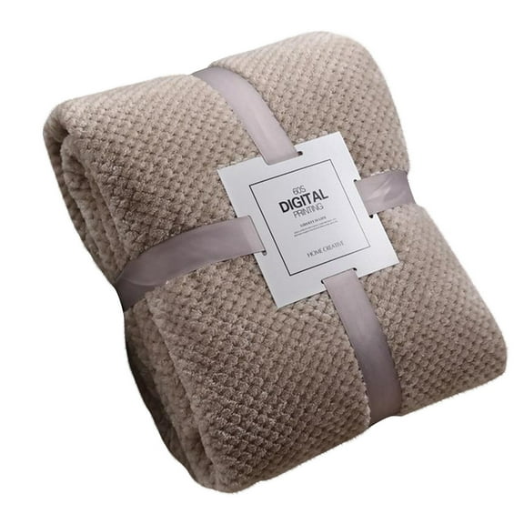 TERGAYEE Fleece Blanket,Soft Lightweight Cozy Plush Fuzzy Microfiber Flannel Blankets for Travel Camping Chair and Sofa Flannel Plush Blanket