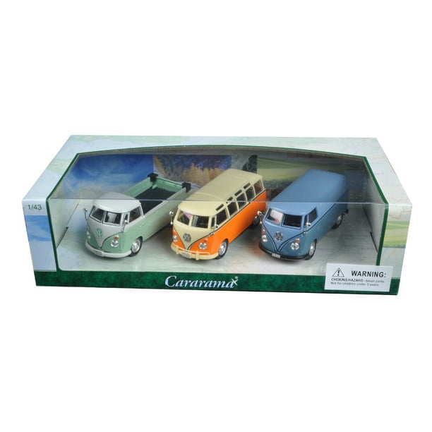Volkswagen Bus 3pc Coffret Cadeau 1/43 Voitures Miniatures par Cararama