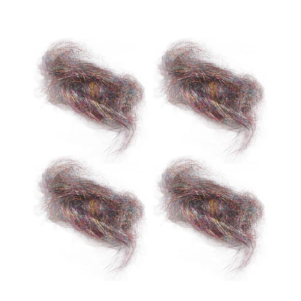 Señuelos artificiales de pesca paquete de 4 fibras sintéticas de pelo artificial de pelo más largo material de encuadernación de gancho para el pelo ANGGREK Otros