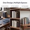 thumbnail image 5 of REGALWOVEN Decorative Metal Bookends, Compact Hollow Book Ends for Shelves, Non-Skid Book Decor, 2Pcs or 6Pcs Black 5.5"L x 3.7"W x 2.2"H,6Pcs, 5 of 5