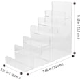 thumbnail image 3 of HUGFEGWE 6-Tier Acrylic Wallet Display Rack Transparent Multi-layer Display Rack Purse Display Shelf Sunglass Display Stand Nail Polish Shelf Cosmetic Display Cases CJB91-136238, 3 of 9