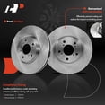thumbnail image 4 of A-Premium 12.59 inch (319.7mm) Front Vented Disc Brake Rotors + Ceramic Pads Kit Compatible with Select Honda Model - Ridgeline 2012-2014 V6 3.5L, 6-PC Set, 4 of 8