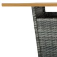 thumbnail image 5 of vidaXL 5 Piece Garden Bar Set with Cushions Poly Rattan Grey, 5 of 5