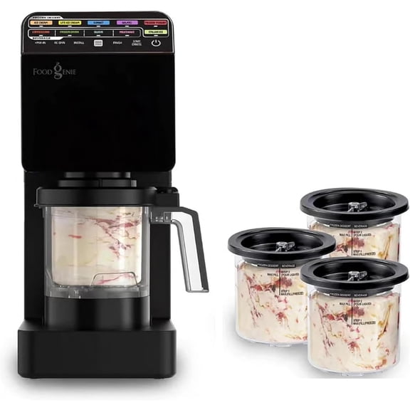 11-in-1 Ice Cream Maker – Frozen Treat Maker for Ice Cream with 3 Pints, Gelato, Sorbet, Milkshakes & Smoothie Bowls | 800W, 11 One-Touch Programs, Technology | Keto, Vegan, Dairy-Free Options