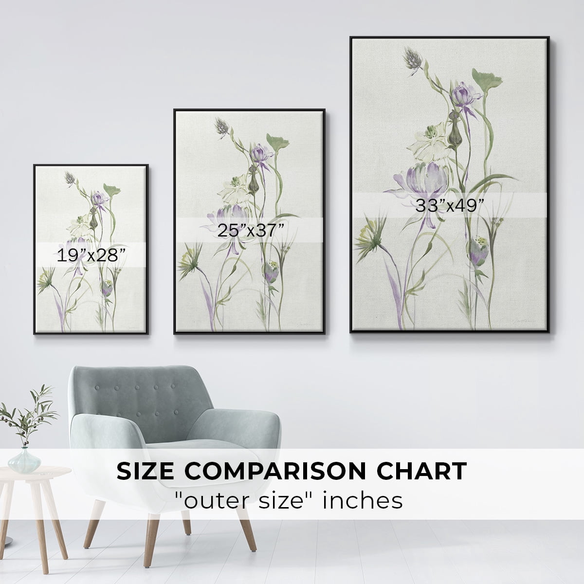 Late Summer Wildflowers II V30 Framed Premium Gallery Wrapped Canvas - Ready to Hang