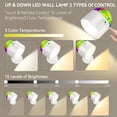 thumbnail image 2 of SONGAUN Glow Right Disco Wall Light – Cordless Rechargeable LED Wall Sconce with Remote Control, 3 Color Temperatures & Sound-Activated Disco Ball Mode, for Bedroom, Living Room, 2 of 7