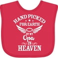 thumbnail image 3 of Inktastic Handpicked for Earth by My Opa in Heaven with Angel Wings Boys or Girls Baby Bib, 3 of 4