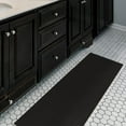 thumbnail image 3 of Ottomanson Non-Slip Rubberback Modern Solid 2x12 Indoor Runner Rug, 1'10" x 12', Black, 3 of 14