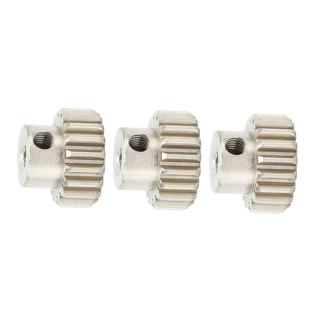 Engranajes De Motor De Metal De 3 Piezas, Engranaje De Piñón De Módulo M0.6 Con Tornillos De Fijación Para Camión De Coche RC 1/10, Ranura De Diente Ancho, Para HSP, Axial