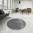 thumbnail image 4 of Ahgly Company Machine Washable Indoor Round Transitional Grey Gray Area Rugs, 4' Round, 4 of 7