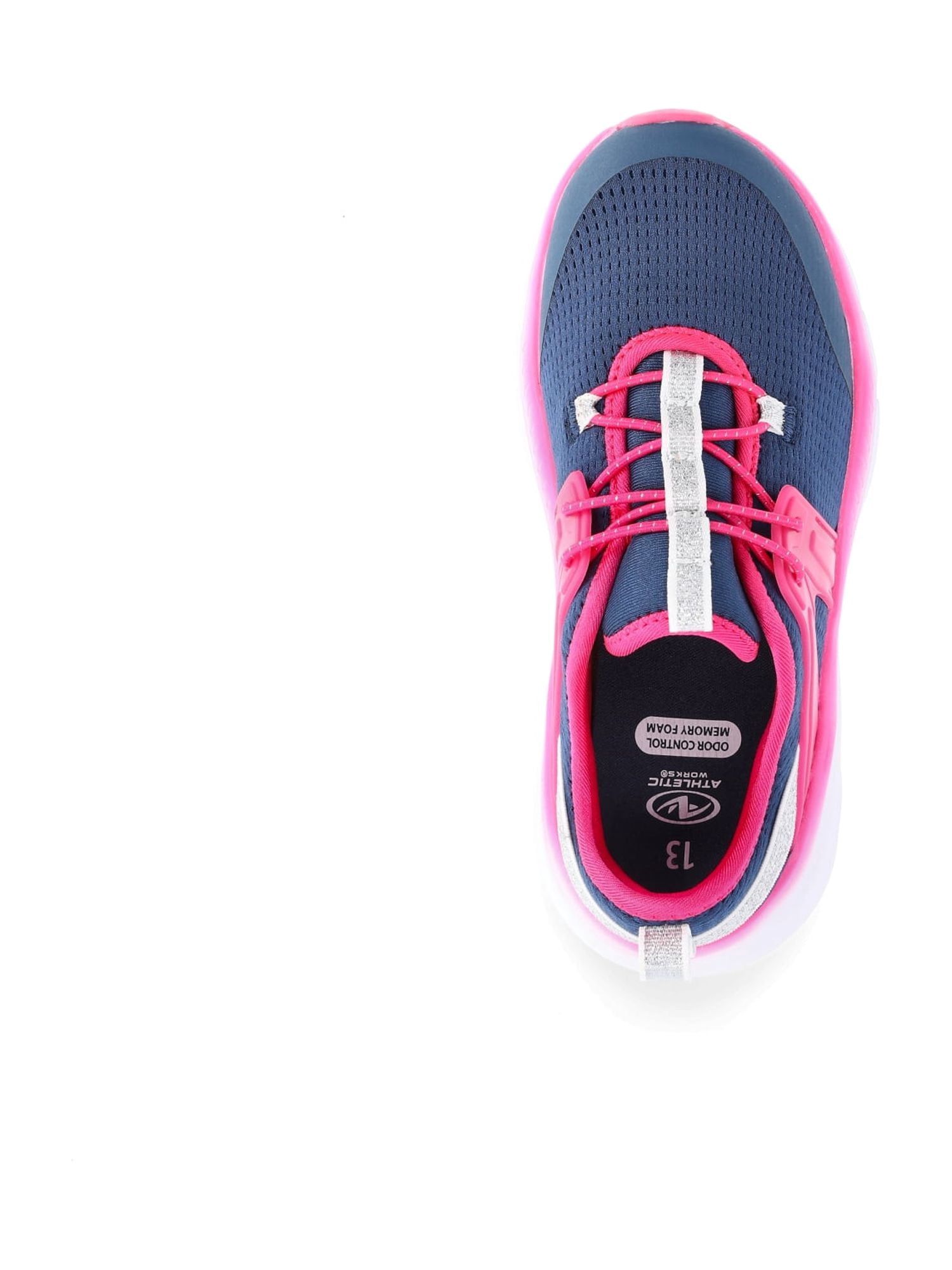 Athletic Works Girls Cage Knit Slip On Sneakers