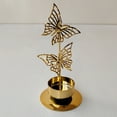 thumbnail image 2 of CreativeArrowy Candle Stand Candlestick Ornaments Wedding Scented Iron Desktop Metal Crafts Golden Leaf Nordic Wrought Candelabra, 2 of 10