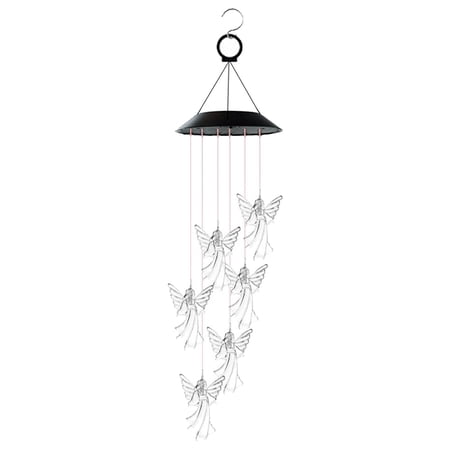 Solar Wind Chimes  LED Solar Powered Wind Chimes Lamp Color Changing Waterproof Garden Chimes