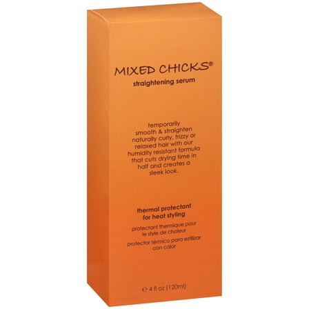 Mixed Chicks Thermal Protectant for Heat Styling Straightening Serum 4 fl oz Box