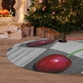 thumbnail image 6 of Yiaed Cherries laid Print Christmas Tree Skirt , Tree SkirtsTree Mat for Christmas Winter Holiday Indoor Decorations-48", 6 of 7