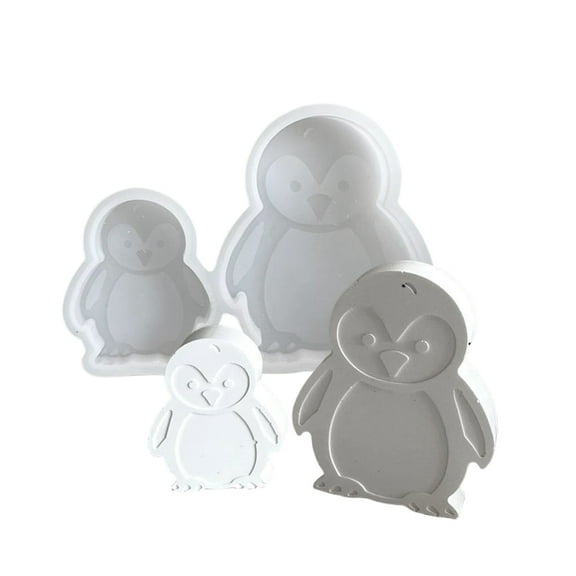 AOOOWER Sturdy Silicone Penguins Candle Mold Elegant Designs Resin Soap Craft Supplies