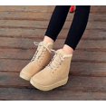 thumbnail image 6 of Autumn and Winter Student Snow Boots Women's Short Boots Snow Boots lace-up Flat-Heeled Korean Fashion Cotton Shoes, 6 of 10