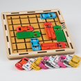 thumbnail image 4 of Early Education Car  Road Moving Out Warehouse Exercise Brain Ability Logical Thinking Training Wooden Toy Gifts, 4 of 7