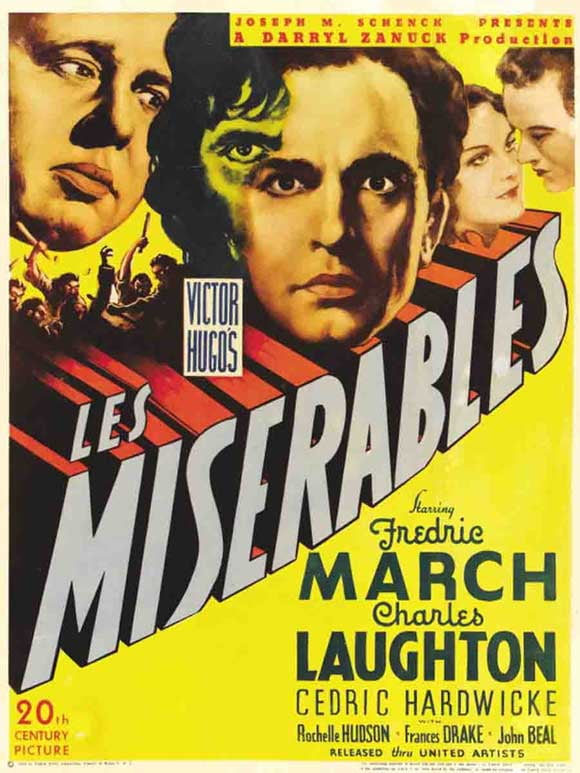 Les Miserables Movie Poster Style A 11 X 17 1935 Walmart Com