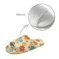 thumbnail image 5 of Xoenoiee Colorful Daisy Flower Print Open Toe Slippers for Women Indoor House Slippers Plush Slip On Fall Winter Warm Bedroom Shoes Soft Outdoor Home Shoes, 9-10 Women/8-9 Men, 5 of 7