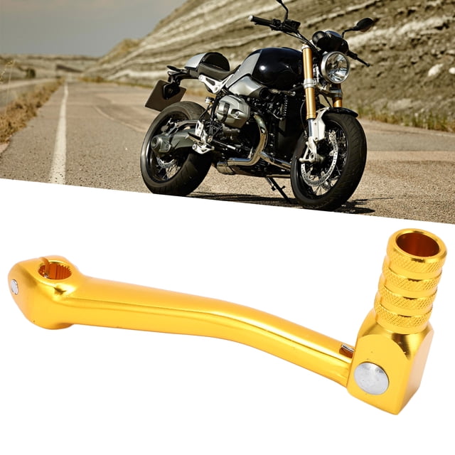 Bike Kickstart Lever, Motorcycle Kick Starter Lever Pedal Sensitive CNC Aluminium Universal Motorbike Accessory