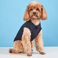 thumbnail image 3 of Summer Dog Polo Shirt for Small Medium Dogs, Lightweight Breathable Pet Clothes with Collar, Soft Cotton Blend Puppy Tee for Daily Walks & Warm Weather(Black,L), 3 of 7