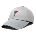 thumbnail image 5 of Dalix Cosmo Embroidered Cap Cotton Cosmopolitan Baseball Cute Cool Dad Hat Womens in Gray, 5 of 5