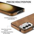 thumbnail image 4 of Dteck for Samsung Galaxy S22 Plus Case, Slim Skin-Friendly PU Leather with Anti-Scratch Microfiber Lining Protective Back Cover,Brown, 4 of 8