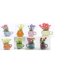 thumbnail image 2 of 8pcs Mini Jarrón Cerámica Imanes Refrigerador Pequeño Plantas 3D para Del, 2 of 9