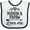 White and Navy, variant on Inktastic Mamaw and Papaw Love Me Girls Baby Bib