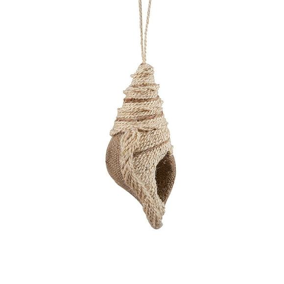 C&F Home Natural Rope Shell Christmas Xmas Ornament Beige