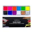 thumbnail image 1 of Pintura facial, herramienta de pintura corporal, maquillaje cosmético profesional, Cosplay, lavable, para escenario cosmético, disfraz de Halloween, Sunnimix Pintura de cara y cuerpo, 1 of 5