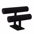 thumbnail image 2 of 2-Tier Velvet Jewelry Bracelet Watch Rack Organizer Display Stand Holder, 2 of 9