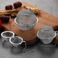 thumbnail image 3 of 2pcs Stainless Steel Fine Mesh Seasoning Ball Kitchen Soup Spice Stew Filter Kitchen Tool Metal Tea Bag Tea Ball (2pcs), 3 of 3