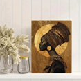 thumbnail image 2 of UXIEQU African Queen Portrait Canvas Wall Print 15.75x11.81 Inches, 2 of 8