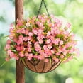 thumbnail image 3 of Artificial Flowers for Outdoors, 3Artificial Plants Outdoor, Fake Flowers, UV Resistant Faux Plants, Fake Outdoor Plants for Garden Porch Window Box Indoor Home Decor, Mix Color, 3 of 5