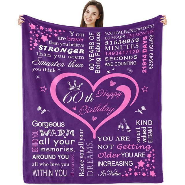 LHSHID 40th Birthday Gifts for Women Blanket 40th Birthday Gifts Ideas Birthday Gifts Throw Blanket Women 40th Birthday Gifts for Sister Wife Mom 40 Year Old Birthday Gift Ideas 30x40in